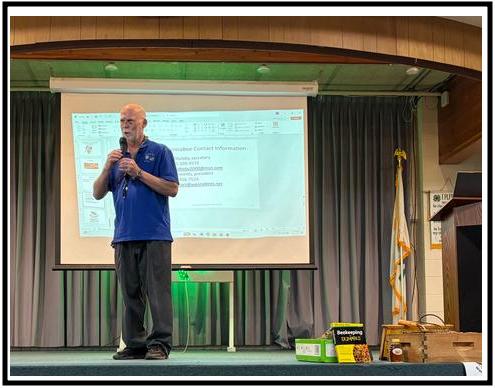 Jerry presenting at Pennington 4H